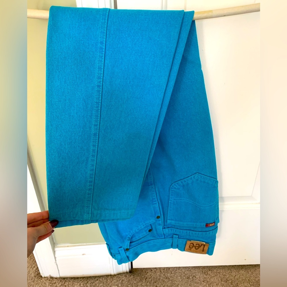 Vintage Lee Teal Blue Jeans